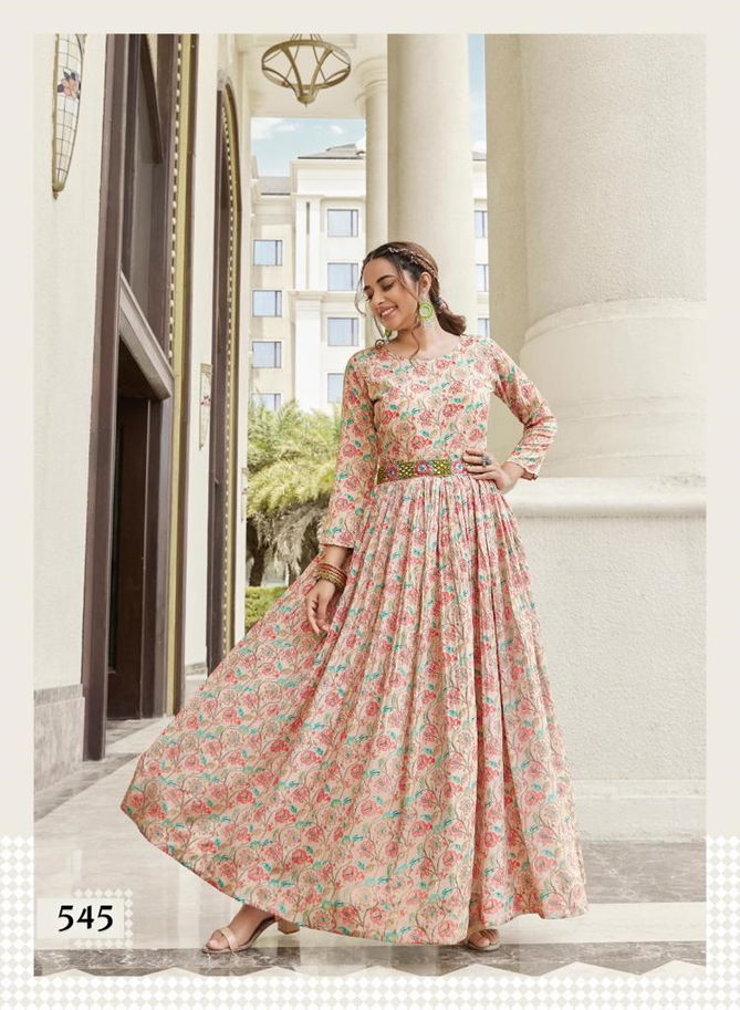 Mohini 545 To 609 Printed Readymade Gown Catalog
